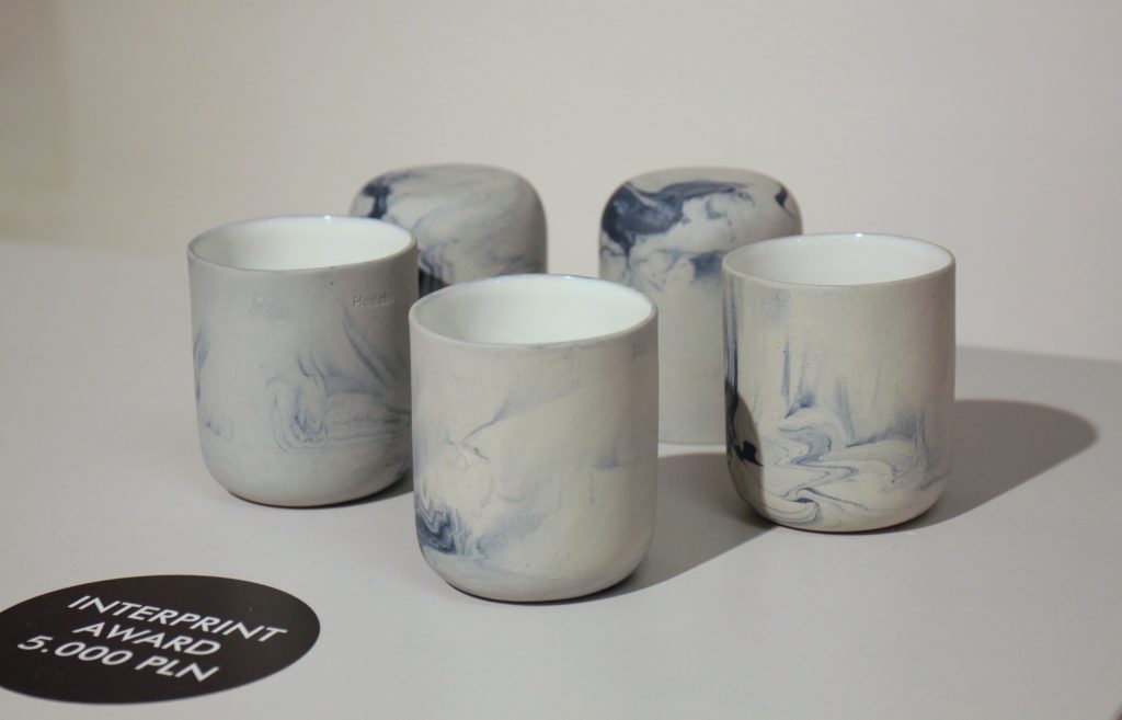 Nagroda Interprint została przyznana Magdalenie Kucharskiej, za wyjątkowy zestaw użytkowych naczyń ceramicznych – "Baltica